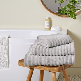Soft and Fluffy Silver Towels
