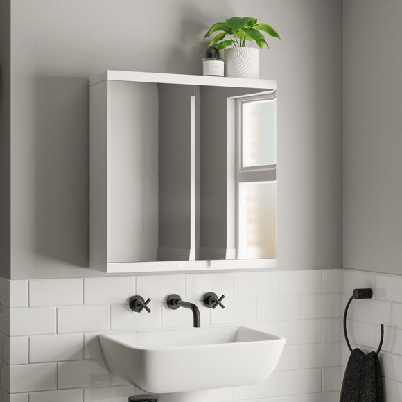 double bathroom wall cabinet