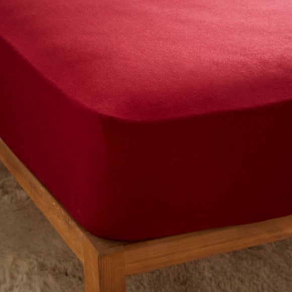 Brushed Cotton 35cm Fitted Sheet 
