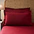 Dorma Premium 100% Brushed Cotton Oxford Pillowcase Pair Red
