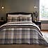 Dorma Heritage Check 100% Brushed Cotton Duvet and Pillowcase Set  undefined