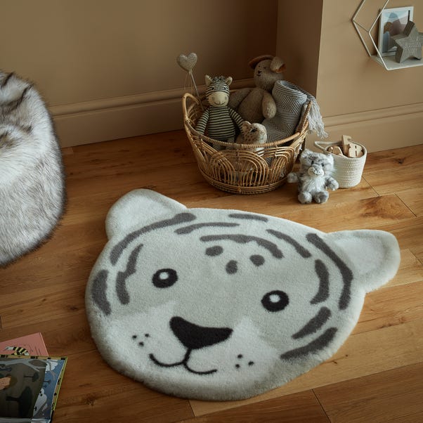 Tao Tiger Faux Fur Rug Chateau Grey undefined