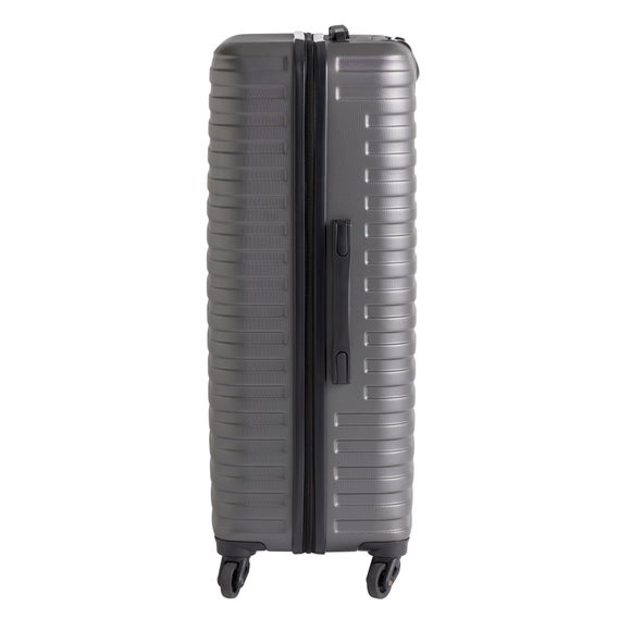 Athens Charcoal Suitcase | Dunelm