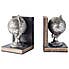 Broomfield Pair of Globe Bookends Silver