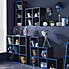 Black 4 Cube Storage Unit Blue