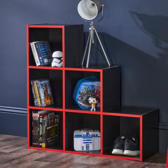 Black cube shop shelf unit