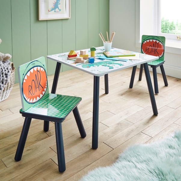 Kid's Dino Table and Chairs Set image 1 of 6
