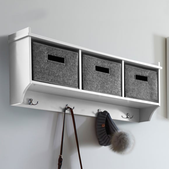 Coat hooks with shelf dunelm hot sale