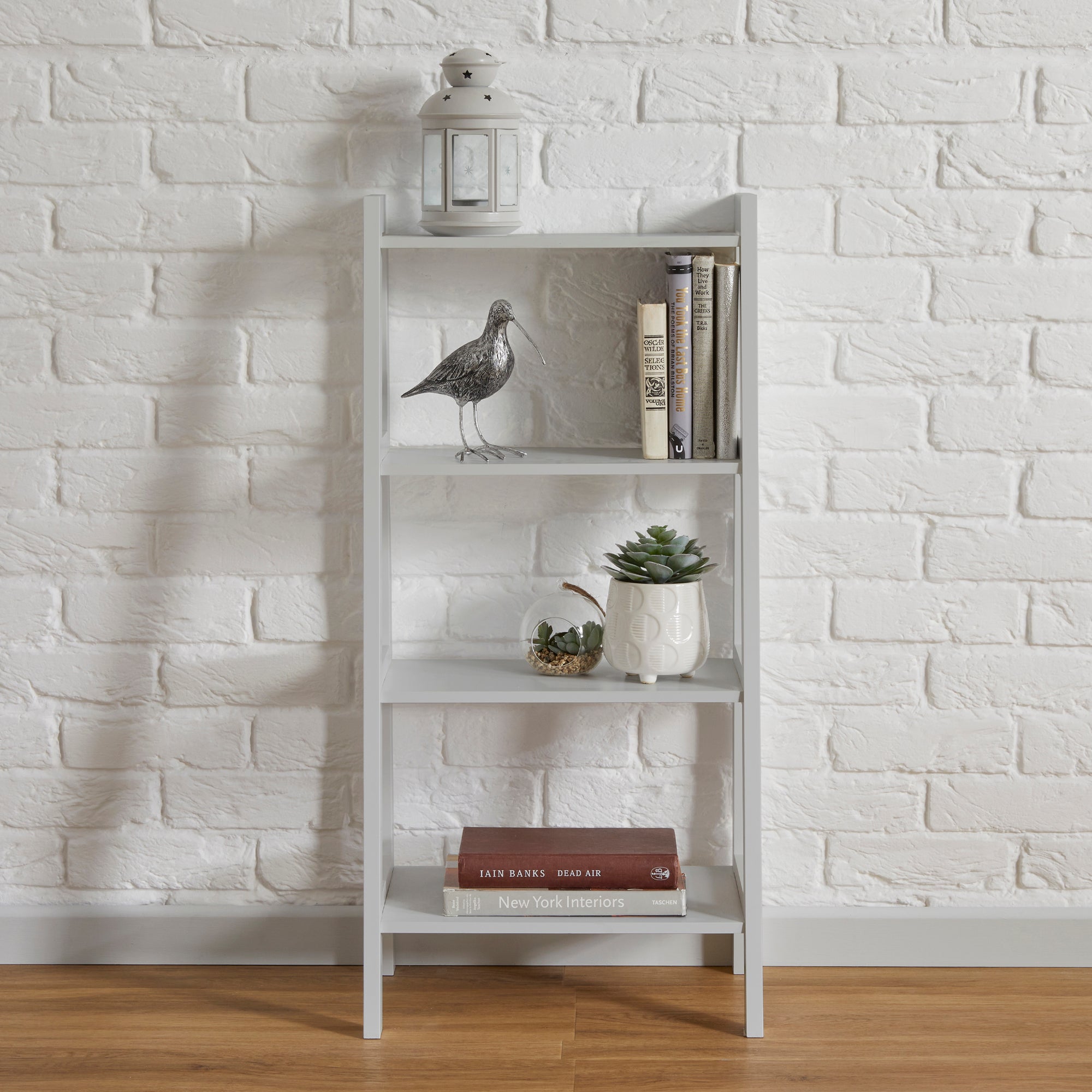 4 Tier Tapered Grey Shelving Unit