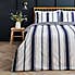 Coastal Stripe Cool Touch Duvet Cover and Pillowcase Set  undefined