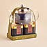 Glass Infuser Teapot with Loose Tea Gift Set MultiColoured