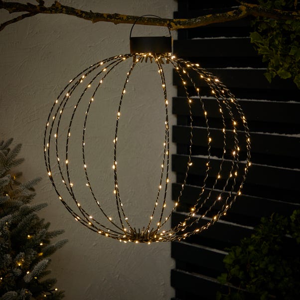 Oversized Metal Fold Out Bauble 50cm Black