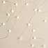 20 LED Warm White Mini Snowflake String Lights Warm White