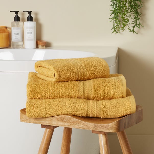 So Soft Ochre Towel  undefined