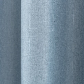 Montreal Ashley Blue Thermal Ultra Blackout Eyelet Curtains