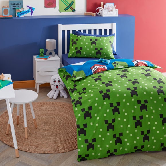 minecraft bedding set single