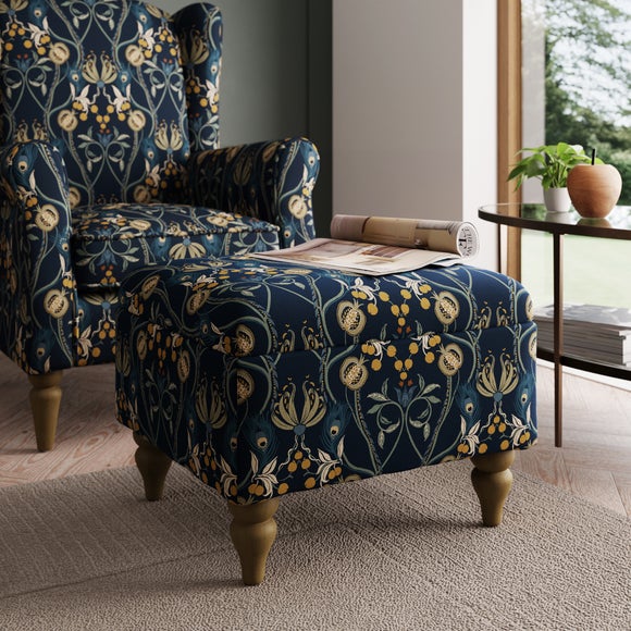 Navy deals storage footstool