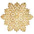 Set of 2 Gold Metallic Snowflake Placemats  Gold