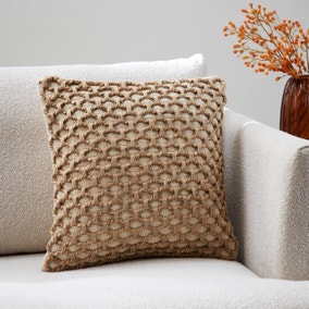 Jute and Cotton Woven Cushion