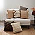 Jute and Cotton Woven Cushion Natural undefined