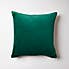 Cotton Velvet Cushion Emerald