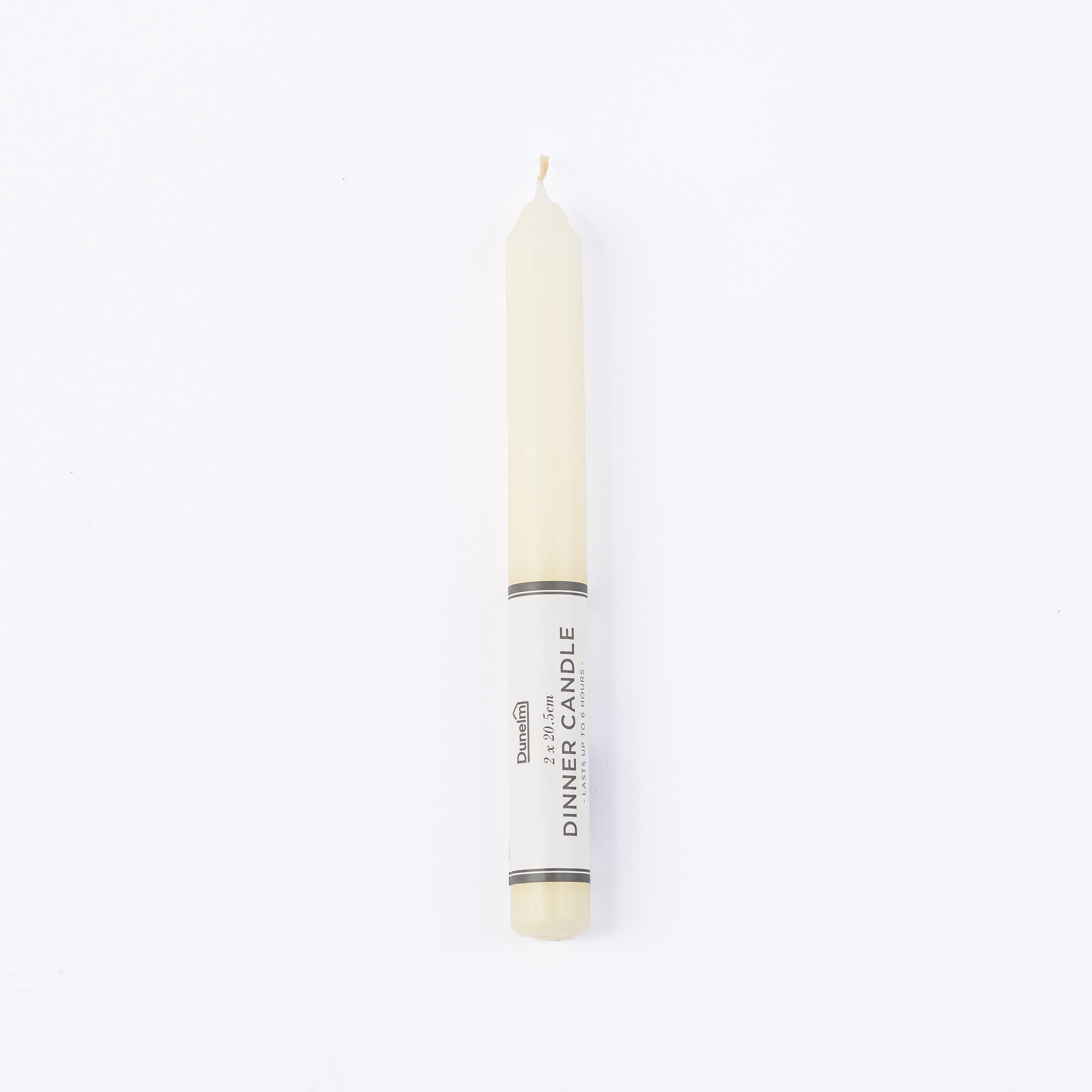 Cream Taper Candle | Dunelm