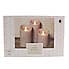 Hygge S3 Textured Scented LED Candles Grey Grey