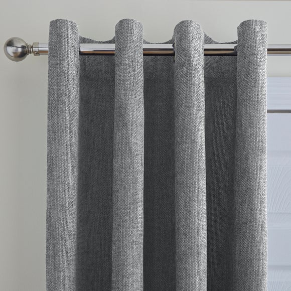 Click to view product details and reviews for Ensley Chenille Thermal Eyelet Door Curtains.