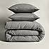 Simply 100% Brushed Cotton Duvet Cover and Pillowcase Set Steeple Grey undefined