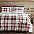 Piper Red Check 100% Brushed Cotton Duvet Cover and Pillowcase Set  undefined