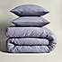 Simply 100% Brushed Cotton Duvet Cover and Pillowcase Set Folkstone Blue undefined
