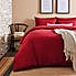 Simply 100% Brushed Cotton 28cm Fitted Sheet Red undefined