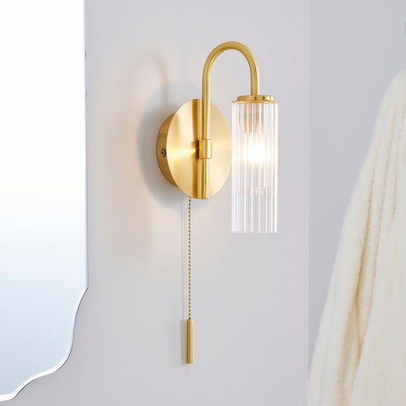 Gold bathroom best sale wall light