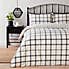Ilona Checked Cosy Soft Duvet Cover and Pillowcase Set  undefined