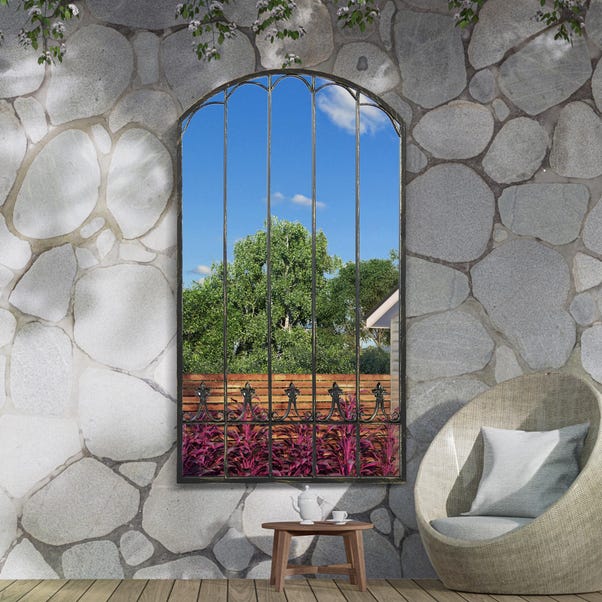 Summer View Arched Indoor Outdoor Wall Mirror image 1 of 7