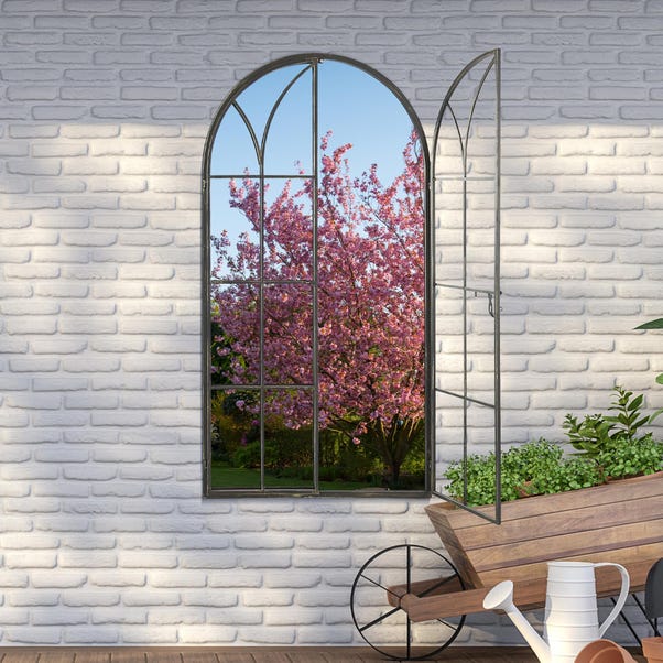 The Lost Garden Arched Indoor Outdoor Wall Mirror image 1 of 9