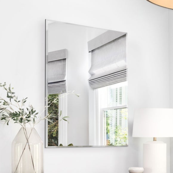 View Frameless Rectangle Venetian Wall Mirror View Frameless Rectangle Venetian Wall Mirror