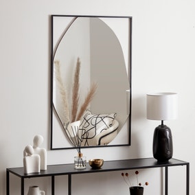 Framed Pebble Wall Mirror 85cm x 55cm