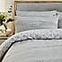 Holly Willoughby Keeva Grey Brushed Cotton Duvet Cover and Pillowcase Set  undefined