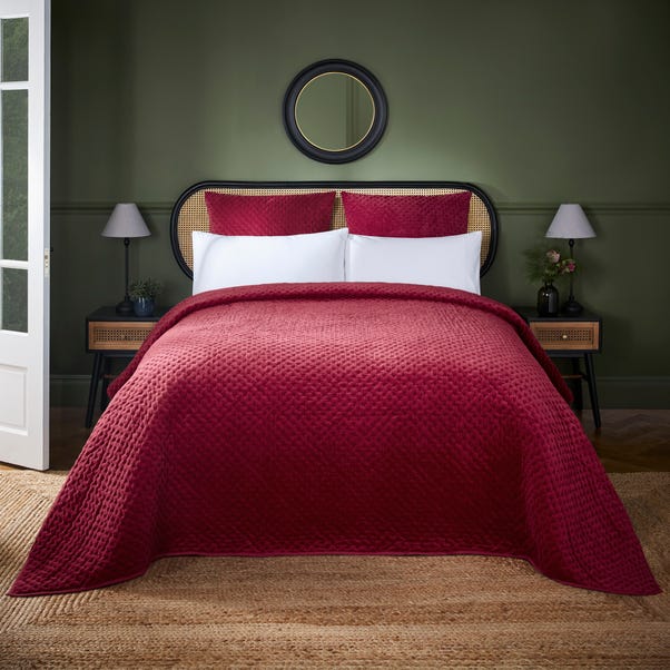 Dorma Purity Red Genevieve Bedspread  undefined