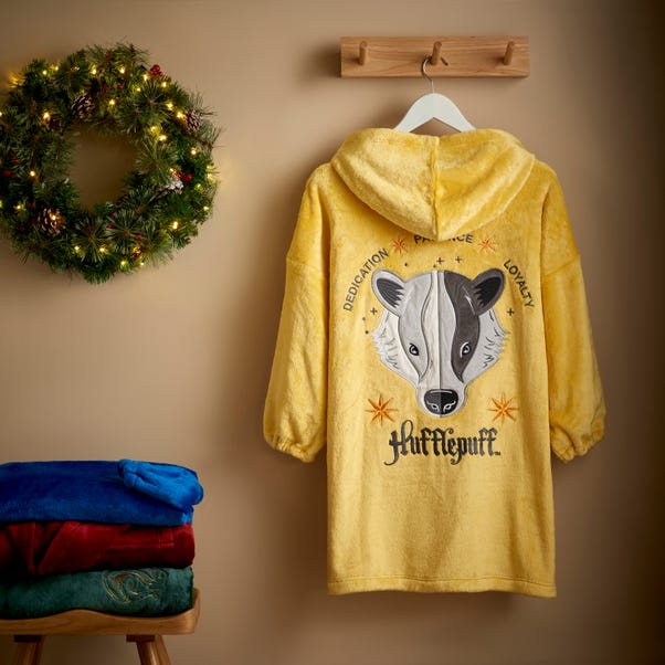Harry Potter Hufflepuff Adult Oversized Blanket Hoodie