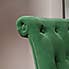 Josephine Velvet Button Back Chair Emerald Velvet