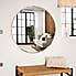 Apartment Round Wall Mirror, 115cm Wood (Brown)