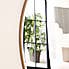 Apartment Round Wall Mirror, 115cm Wood (Brown)