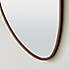 Pebble 115cm x 40cm Wall Mirror Walnut (Brown)