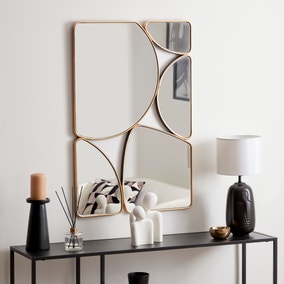 Multi Pebble Rectangle Wall Mirror