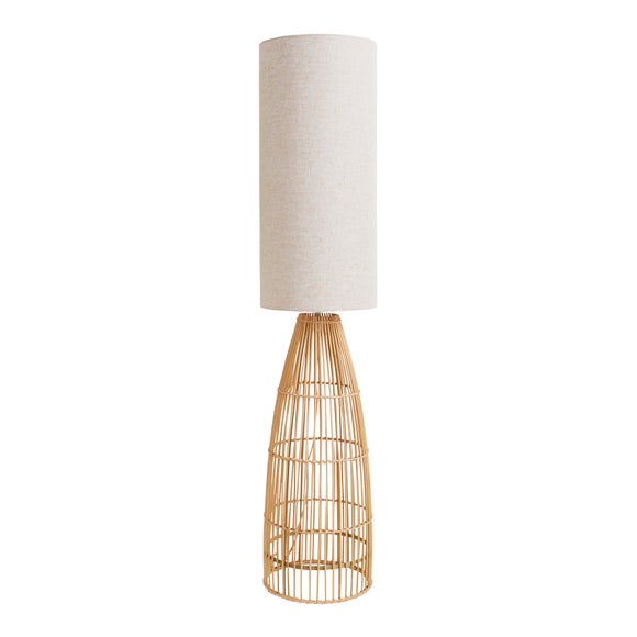 dunelm wicker lamp