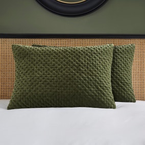 Dorma Genevieve Green 100% Cotton Standard Pillowcase