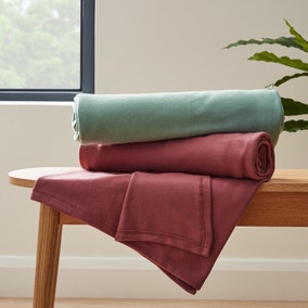 Pack of 2 Fleece Thistle & Mineral Throw