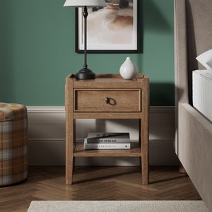 Portland 1 Drawer Bedside Table